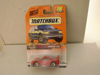 1998 MATCHBOX SUPERFAST #19 FERRARI F40 PININFARINA NEW ON CARD - Image 1 of 3