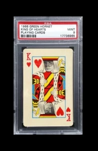 PSA 9 MINT 1966 GREEN HORNET PLAYING CARD KING OF HEARTS (BRUCE LEE) - Picture 1 of 1