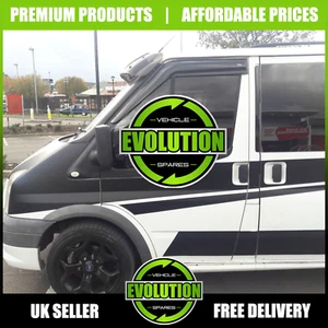 DEFLECTORES DE HUMO LLUVIA VIENTO VISERAS AJUSTE EXTERNO PARA FORD TRANSIT MK7 2006-13 - Imagen 1 de 8