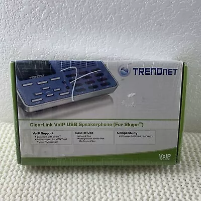NEW TRENDnet TVP-SP2 VoIP USB Speakerphone (for Skype) - Image 1 of 4