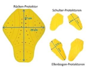 CE Level 2 Protektoren Set 5x Protektoren für Motorrad Jacke Protektorenset NEU - Picture 1 of 5
