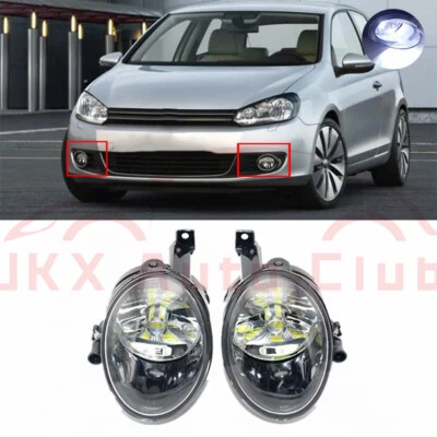Para Volkswagen Golf 6 MK6 2009-2013 c par para-choque dianteiro lâmpada LED lâmpada de neblina - Imagem 1 de 4