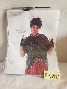 Underwraps Rocker Vest Costume Adult One Size - Picture 1 of 5