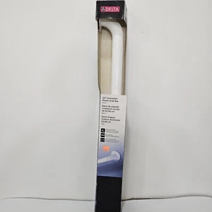 Delta 24" White Concealed Mount Grab Bar DF5624W 1-1/2" outside diameter Bath - Picture 1 of 11