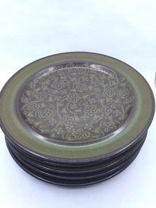 VTG Set of 5 Franciscan USA MADEIRA Floral Earthenware 10.25" Dinner Plates - Picture 1 of 21