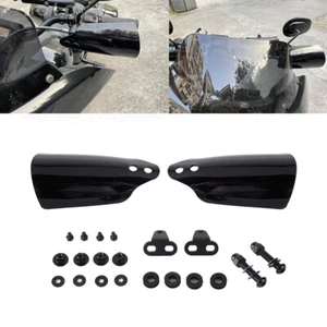 Pair Black Handguard Kit For Harley Street Glide FLHX Electra Glide FLHT FLHTP - Picture 1 of 8