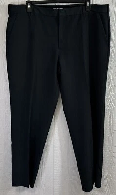 VAN HEUSEN Dress Pants Size 42x30 Black straight leg Even Temp Traveler NEW nn65 - Image 1 of 4