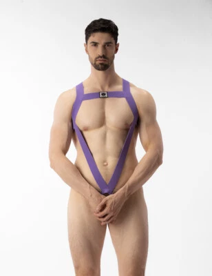 barcode Berlin - Body Geschirr IKEM lila S/M L/XL Herren 92263/172 gay sexy