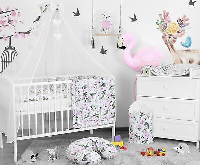 Baby Bedding Set 3 6 10 14 Pc Bumper Pillow Duvet Fit Cot Cotbed 140x70 120x60 • 92.99£