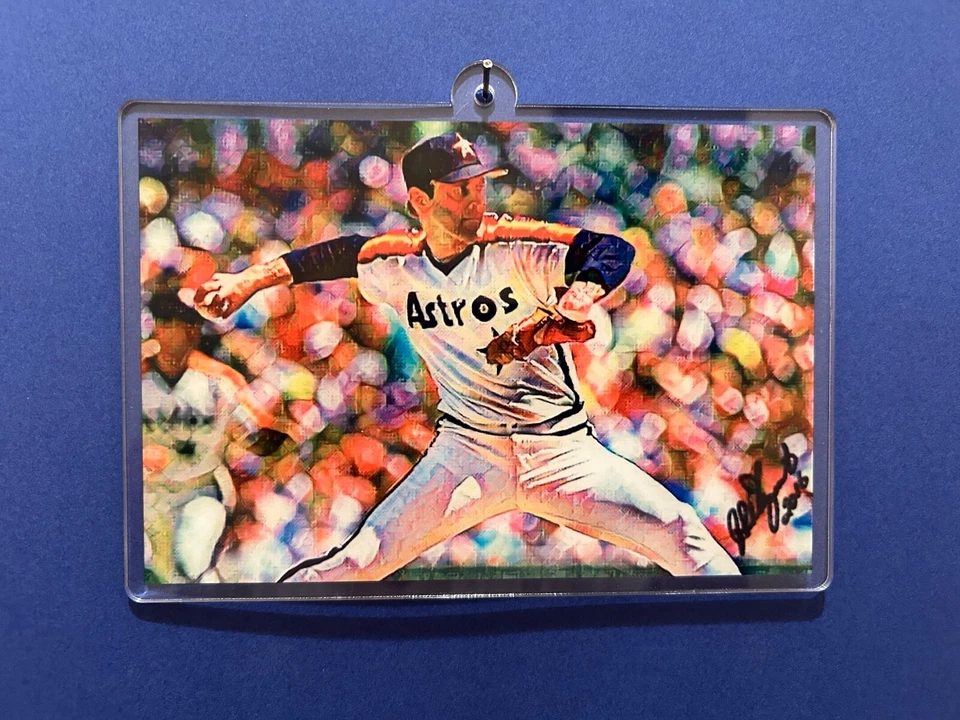 Houston Astros Nolan Ryan acrylic lithograph-EXPRESS Collectible - Image 1 of 1