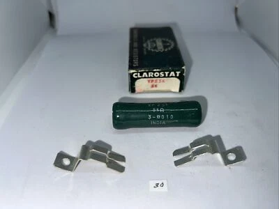 CLAROSTAT 5000 Ohm 25 Watt Wirewound Ceramic Power Resistor New In Box - Image 1 of 4