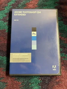 Adobe Photoshop CS4 Extended Student Edition Mac OS w/ USED Serial Number - Picture 1 of 5