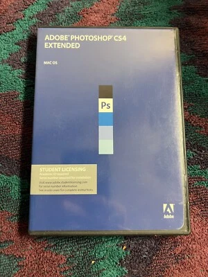 Adobe Photoshop CS4 Extended Student Edition Mac OS w/ USED Serial Number - Image 1 of 4