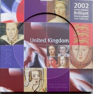 Colección de monedas brillantes sin circular The Royal Mint Reino Unido 2002 - Imagen 1 de 4