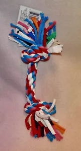 PAWS AND CLAWS DOG ROPE * RED/WHITE/BLUE * NEW * SM/MED DOGS * 10 INCH * - Picture 1 of 1