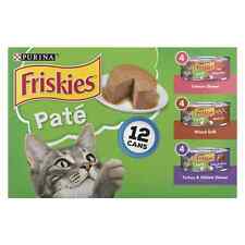Friskies Pate Wet Cat Food Variety Pack, Salmon, Turkey & Grilled, 5.5 (12 Pack)