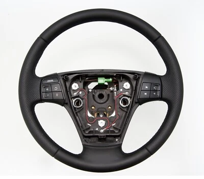 Lenkrad beziehen mit Leder für Volvo S40 JAHR 2012 NEU LEDER - Bild 1 von 4