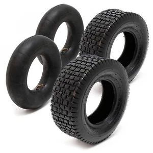 2xReifenmantel 2xSchlauch 18x8.50-8 4pr Winkelventil Rasentraktor Aufsitzmäher - Bild 1 von 2