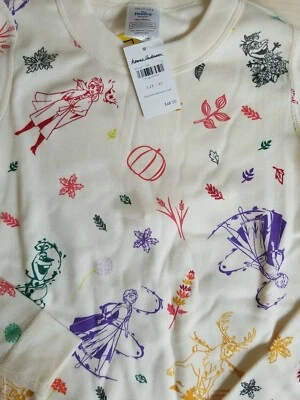 NUEVO CON ETIQUETAS Hanna Andersson FROZEN 2 ELSA ANNA OLAF Pijama Orgánico 150 12 AGOTADO Foto 1 de 4