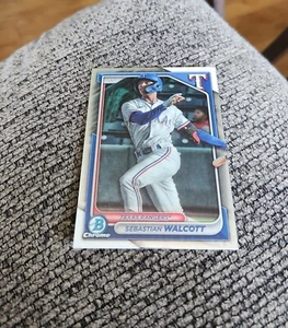 2024 Bowman Chrome Baseball Sebastian Walcott BCP-81 Texas Rangers - Picture 1 of 2