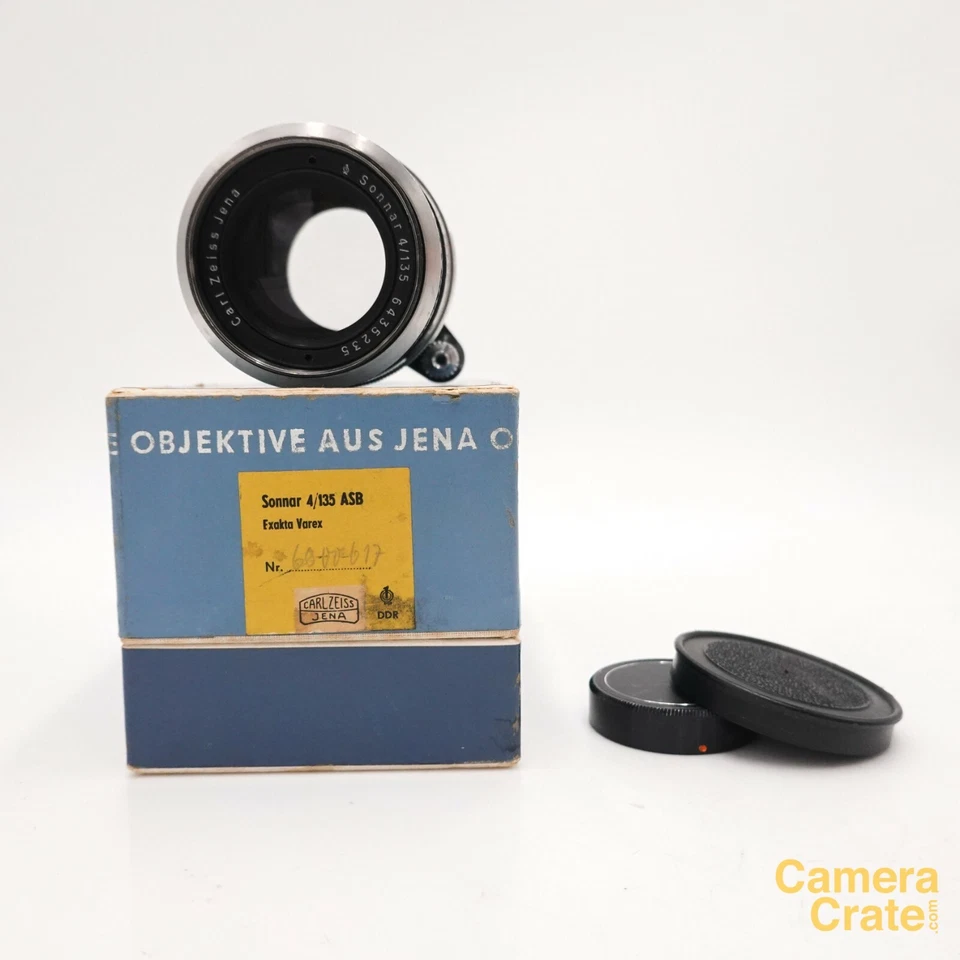 Carl Zeiss Jena Sonnar 135mm f/4 Telephoto Lens - Exakta Exa Varex Mount LS-2419 - Image 1 of 4