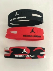 Basketball Bracelet MICHAEL JORDAN Silicon Wristband Strap Sports Fans - Picture 1 of 9