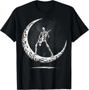 Skeleton Playing Guitar Rock And Roll Band For Men Kids T-Shirt - Picture 1 of 2