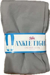 Justice for Girls Gray Ankle Tights~Size M~NWT~Back to School! - Picture 1 of 1