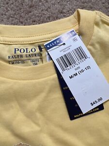 POLO RALPH LAUREN BEAR Yellow Polo Bear T-Shirt NWT Size optional