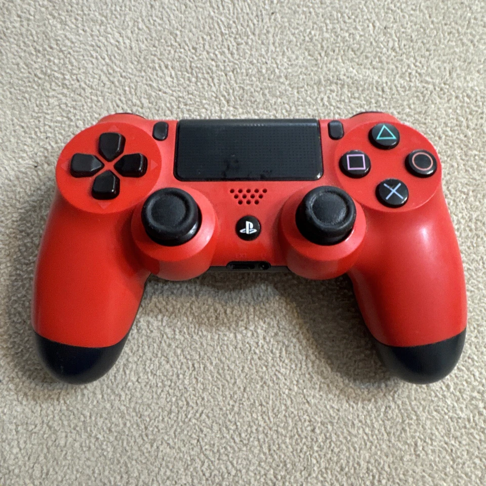 Sony DualShock 4 Wireless Controller For PS4 Red/Black CUH-ZCT1U - Image 1 of 4