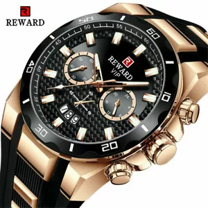 REWARD Men Watches Fashion Chronograph Calendar Wristwatch Male Business Watch - Picture 1 of 14