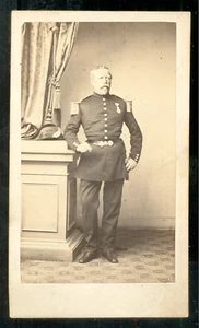 CDV Gerst à Colmar   MILITAIRE** Officier Garde Impériale   Vintage print c.1868 - Picture 1 of 2
