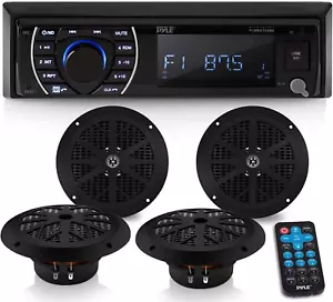 Lautsprecher-Set - im Armaturenbrett LCD Digital Stereo integriertes Bluetooth & Mikrofon mit AM FM - Bild 1 von 12