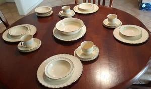 GRINDLEY CREAM PETAL DINNERWARE..22pce + spares c1930 - Picture 1 of 11