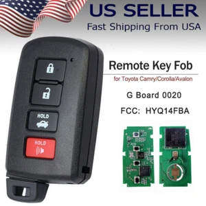 For Toyota Camry/Corolla/Avalon 2012–2018 Smart Key 4B - HYQ14FBA G Board 0020 - Picture 1 of 5