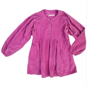 Mini Vestido Free People Pana Mangas Largas Bolsillos Rosa Fucsia S M L $148 - Imagen 1 de 10