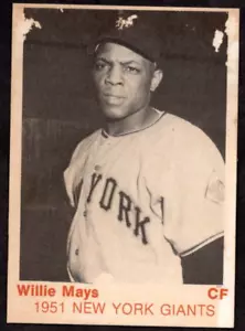 1975 TCMA 1951 New York Giants Willie Mays HOF - keine Knicke hat etwas Papierverlust - Bild 1 von 2