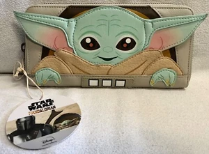 Portafoglio Loungefly The Child Grogu The Mandalorian Baby Yoda Star Wars culla - Foto 1 di 5