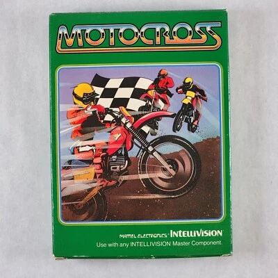Motocross (Intellivision , 1983) Game, Box, Manual & Overlays included - Image 1 of 4