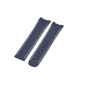 20 mm Marineblau Kautschuk Uhrenarmband für Omega Seamaster Aqua Terra - Bild 1 von 6