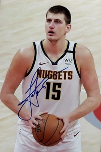 Nikola Jokic signiert Basketball NBA Serbien MVP Olympia Autogramm signed (13) - Bild 1 von 8