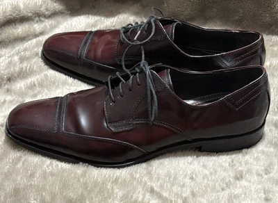 Johnston & Murphy Flex Gillum Rlace Burgundy Leather Dress Oxford Shoes Mens 11M - Image 1 of 4