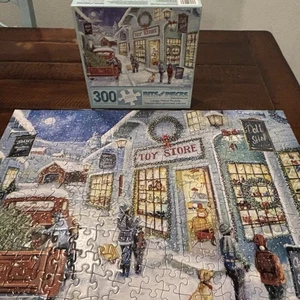 Bits and Pieces 300-teiliges Puzzle - "The Town Toy Store" alle Teile - Bild 1 von 8