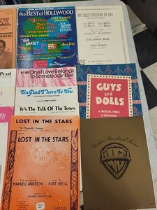 Vintage Sheet Music Collection Broadway Hollywood Jazz Standards Popular Songs - Picture 1 of 10