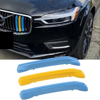 3-цветная передняя центральная сетчатая решетка решетка декор чехол отделка для Volvo XC60 2018-2021 - Изображение 1 из 4