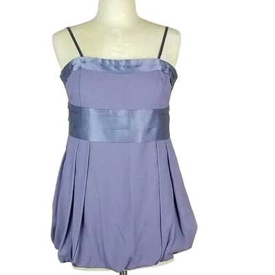 Patrizia Pepe Firenze Womens Blouse Fairy Silk Blend Y2K Satin Size 6 Bubble Hem - Image 1 of 4