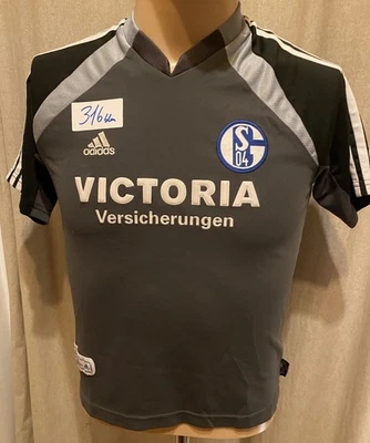 FC Schalke 04 Adidas Kinder Ausweich Trikot 2001/02 "VICTORIA ...." Gr.152 - Bild 1 von 4