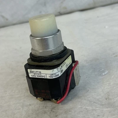 Allen Bradley 800t-pt16 Push Button Pilot Light Clear - Image 1 of 4