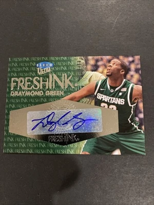 Fleer Retro Draymond 2012 tinta fresca verde enfoque Fleer automático #UFI-DG Foto 1 de 2