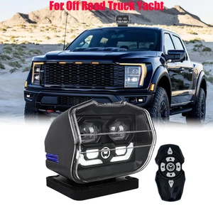 For Off Road Truck YachtLED 60W Searchlight Rotating Wireless Remote Control - Picture 1 of 12